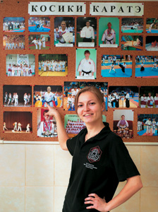 Екатерина Шеремет, чемпионка мира, обладательница Кубка мира по каратэ